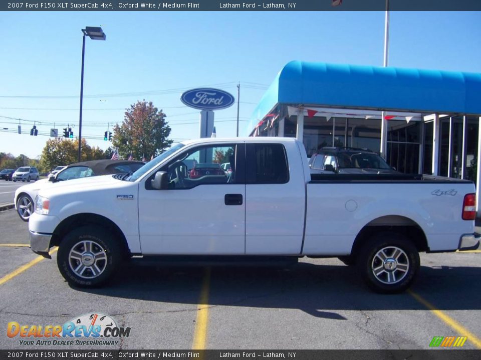 2007 Ford F150 XLT SuperCab 4x4 Oxford White / Medium Flint Photo #1