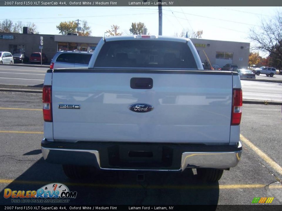 2007 Ford F150 XLT SuperCab 4x4 Oxford White / Medium Flint Photo #4