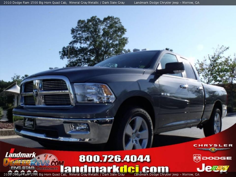 2010 Dodge Ram 1500 Big Horn Quad Cab Mineral Gray Metallic / Dark Slate Gray Photo #1