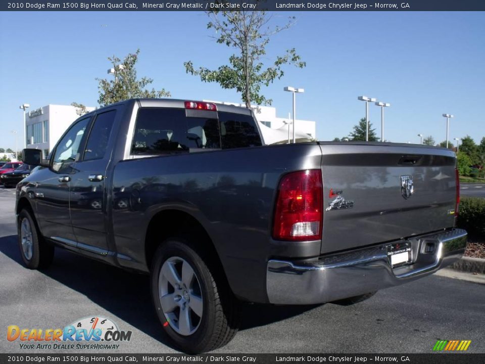 2010 Dodge Ram 1500 Big Horn Quad Cab Mineral Gray Metallic / Dark Slate Gray Photo #2