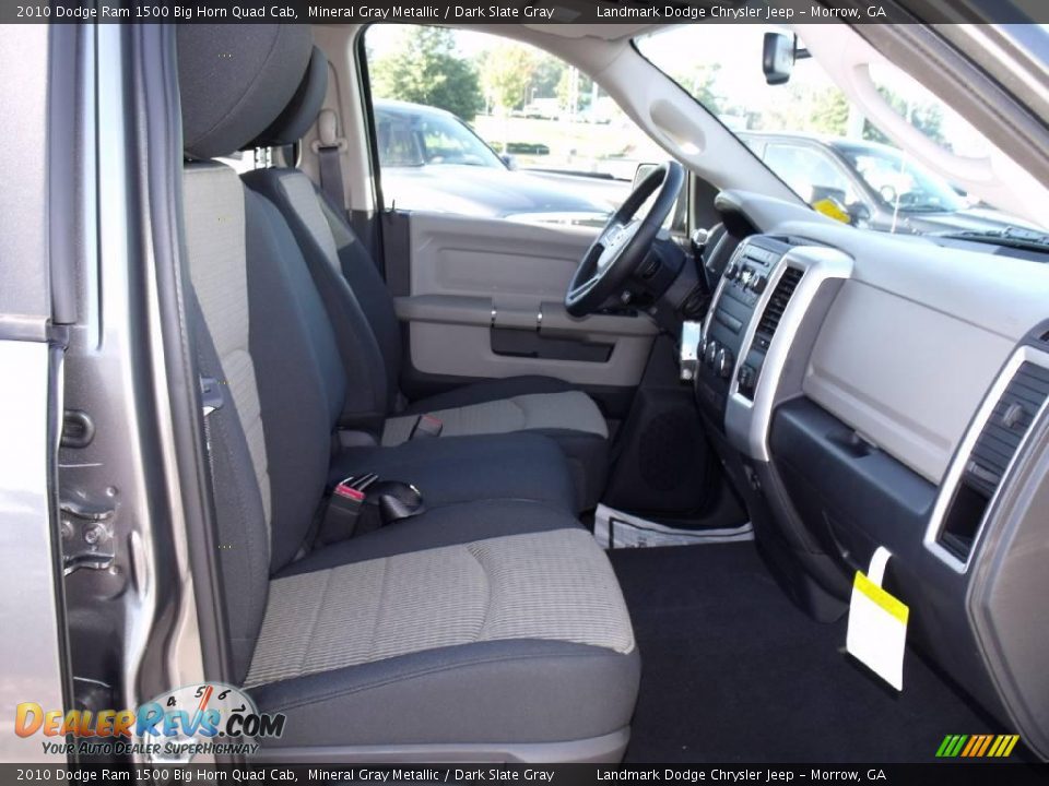 2010 Dodge Ram 1500 Big Horn Quad Cab Mineral Gray Metallic / Dark Slate Gray Photo #10