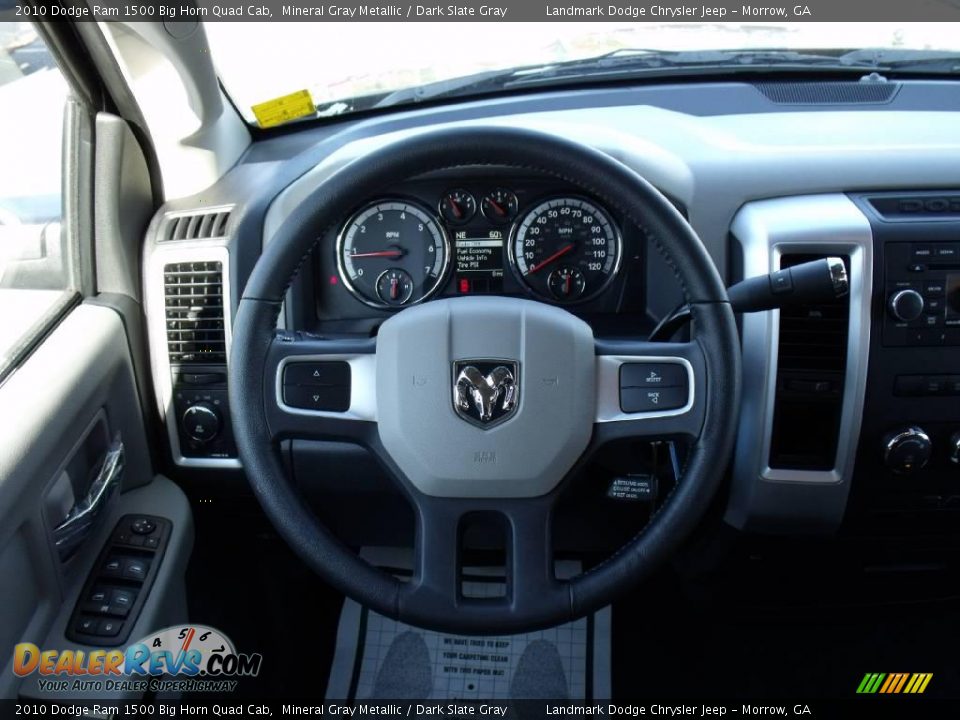 2010 Dodge Ram 1500 Big Horn Quad Cab Mineral Gray Metallic / Dark Slate Gray Photo #12