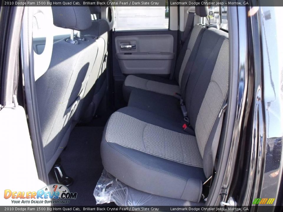 2010 Dodge Ram 1500 Big Horn Quad Cab Brilliant Black Crystal Pearl / Dark Slate Gray Photo #8