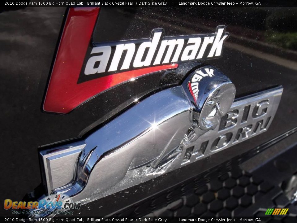 2010 Dodge Ram 1500 Big Horn Quad Cab Brilliant Black Crystal Pearl / Dark Slate Gray Photo #9