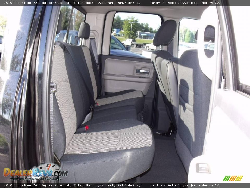2010 Dodge Ram 1500 Big Horn Quad Cab Brilliant Black Crystal Pearl / Dark Slate Gray Photo #10