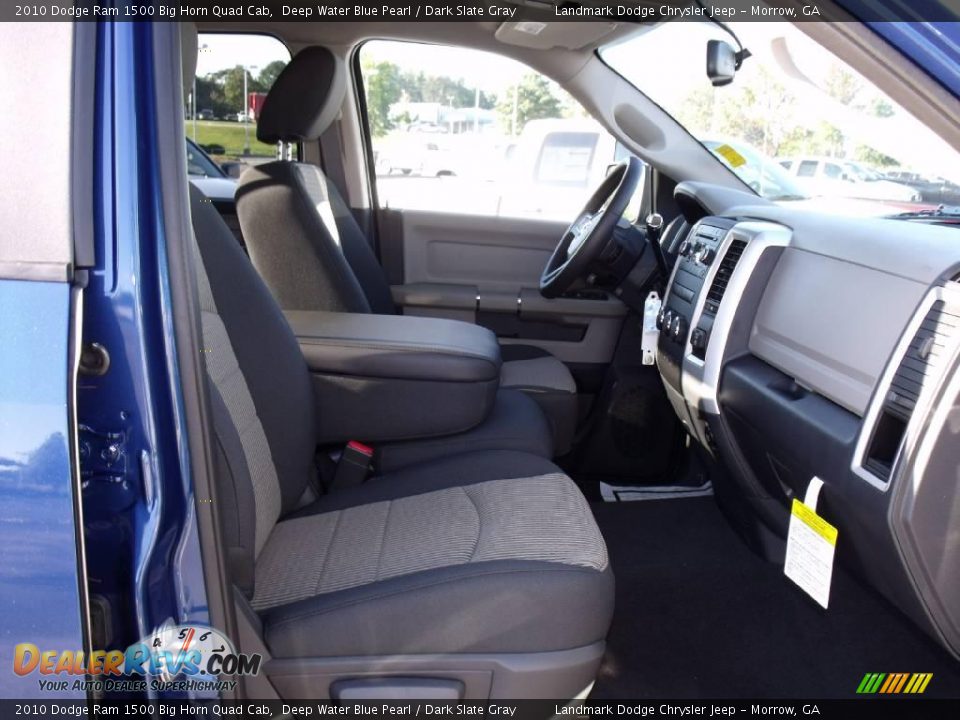 2010 Dodge Ram 1500 Big Horn Quad Cab Deep Water Blue Pearl / Dark Slate Gray Photo #10