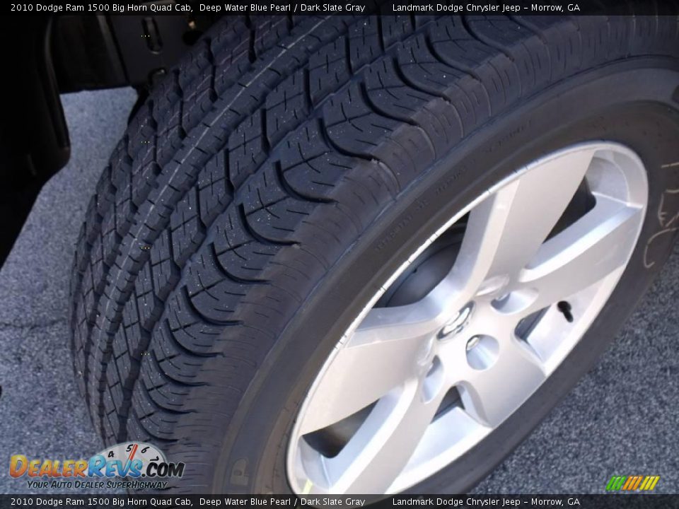 2010 Dodge Ram 1500 Big Horn Quad Cab Deep Water Blue Pearl / Dark Slate Gray Photo #14