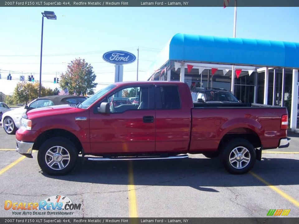 2007 Ford F150 XLT SuperCab 4x4 Redfire Metallic / Medium Flint Photo #1