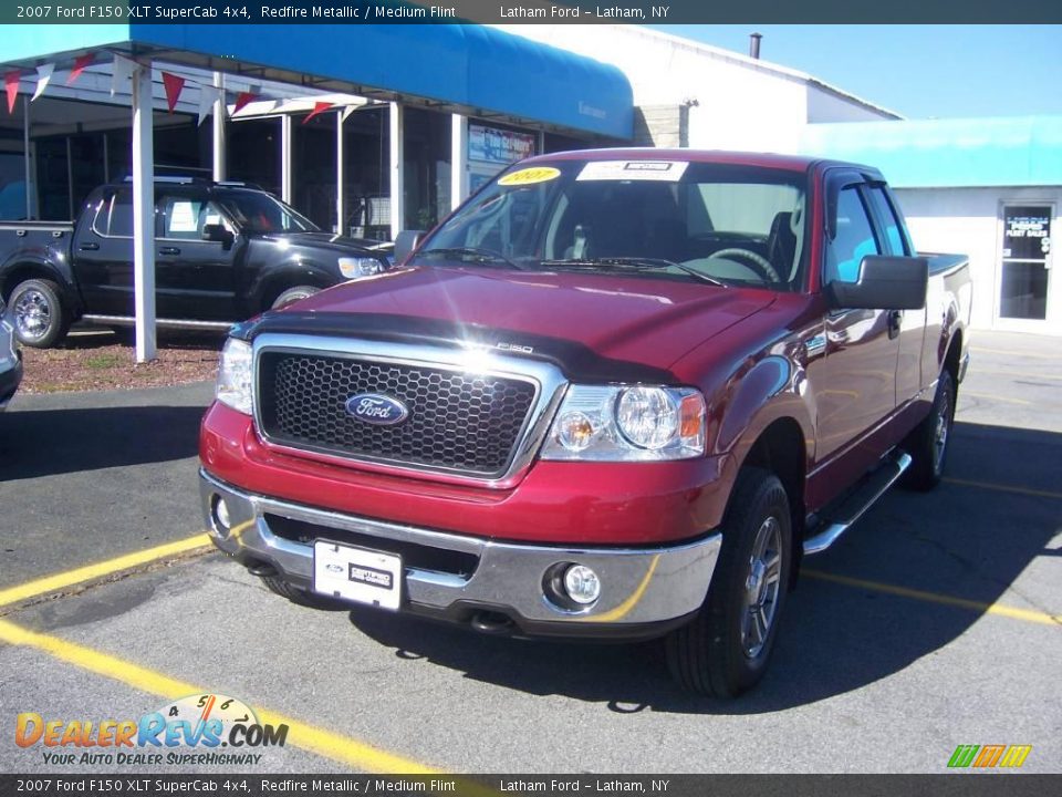 2007 Ford F150 XLT SuperCab 4x4 Redfire Metallic / Medium Flint Photo #2