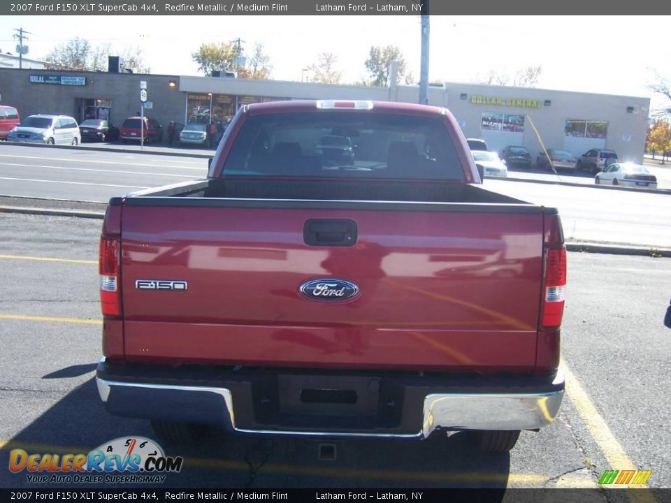 2007 Ford F150 XLT SuperCab 4x4 Redfire Metallic / Medium Flint Photo #4