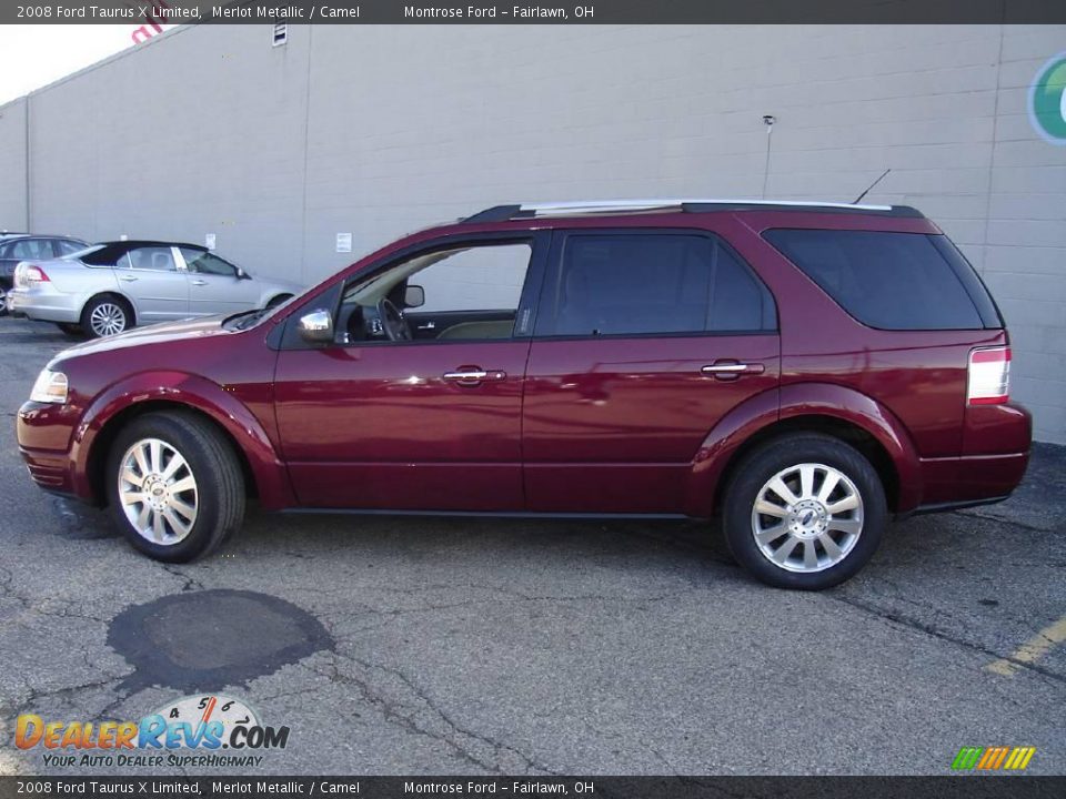 2008 Ford Taurus X Limited Merlot Metallic / Camel Photo #2