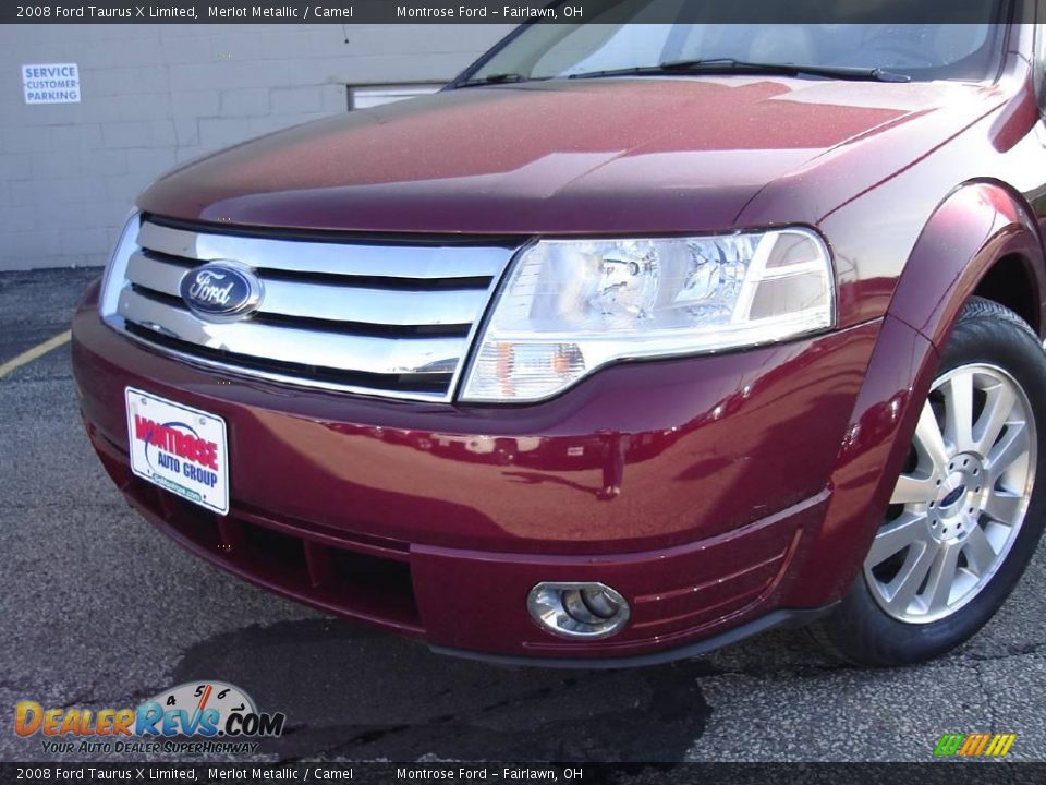 2008 Ford Taurus X Limited Merlot Metallic / Camel Photo #9