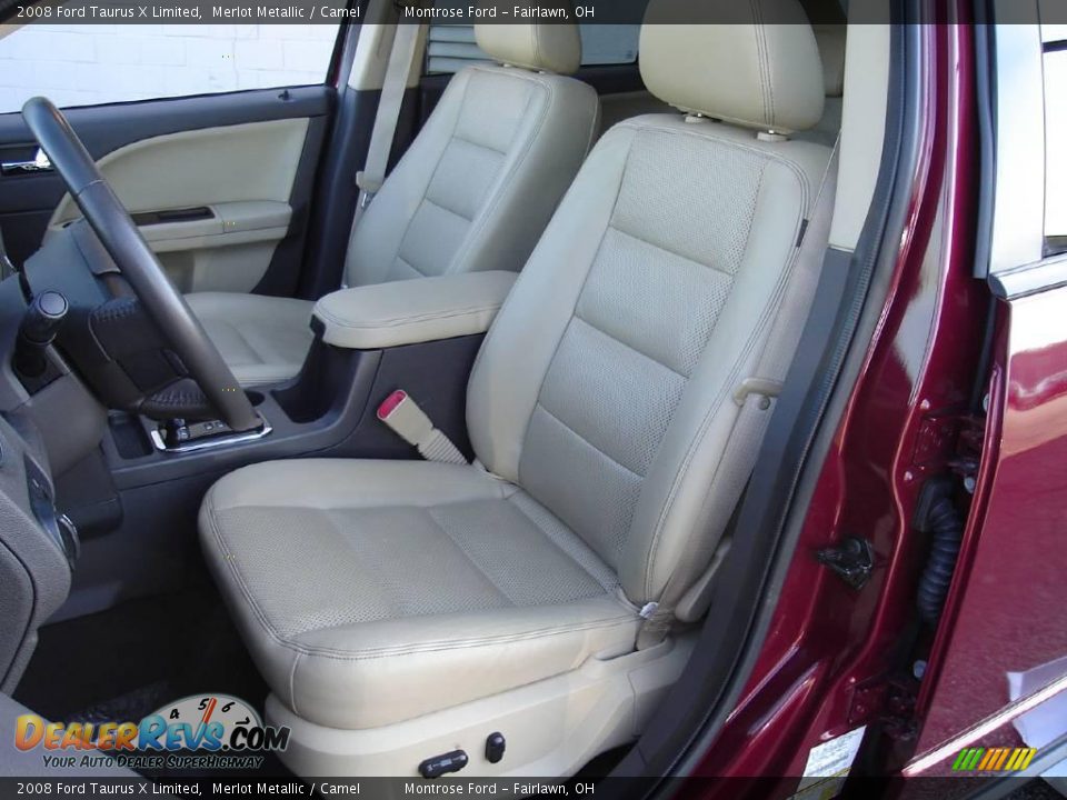 2008 Ford Taurus X Limited Merlot Metallic / Camel Photo #13