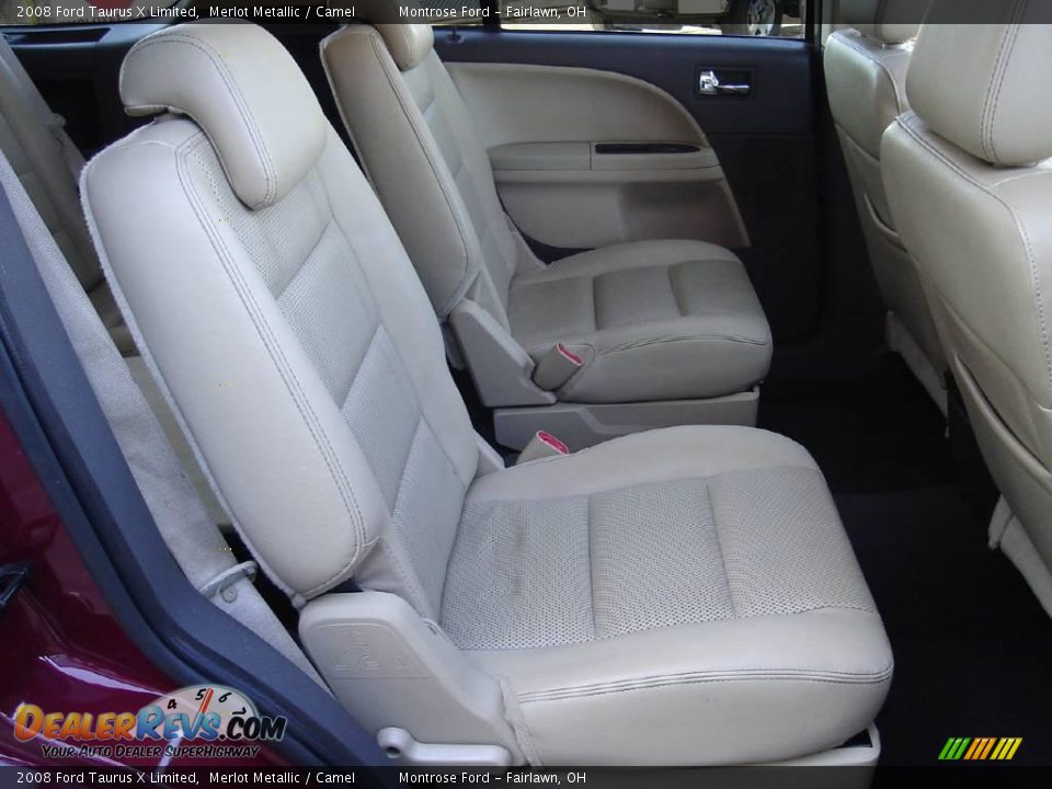 2008 Ford Taurus X Limited Merlot Metallic / Camel Photo #15