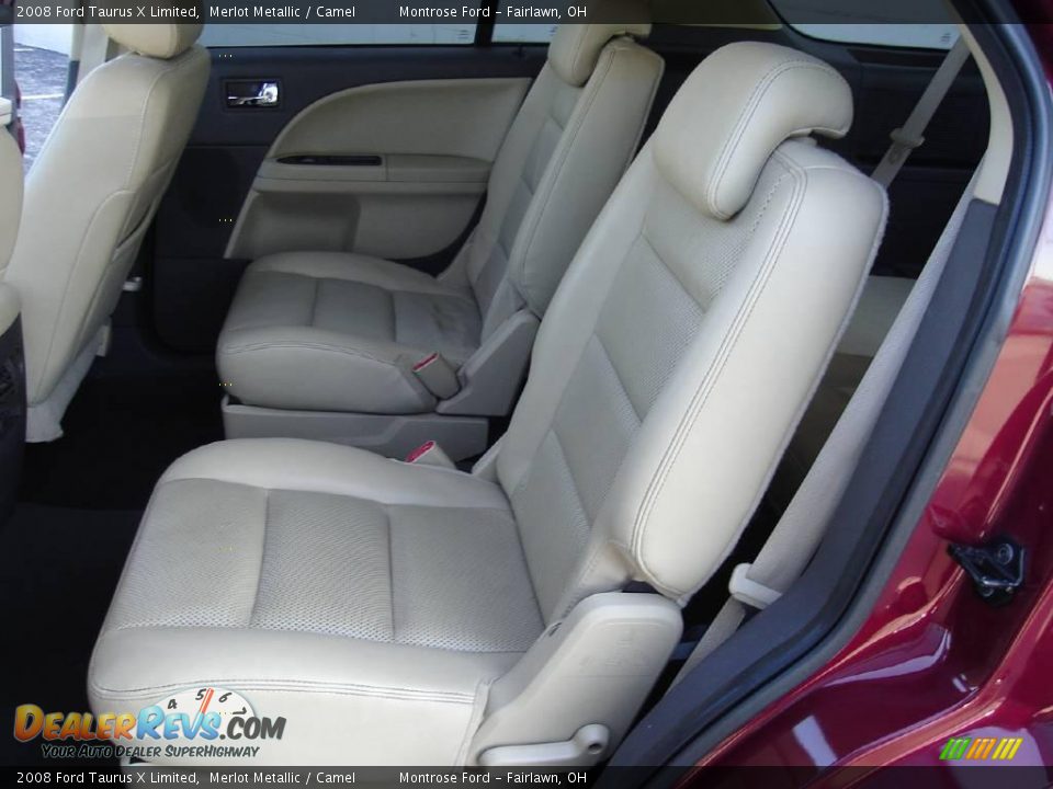 2008 Ford Taurus X Limited Merlot Metallic / Camel Photo #16