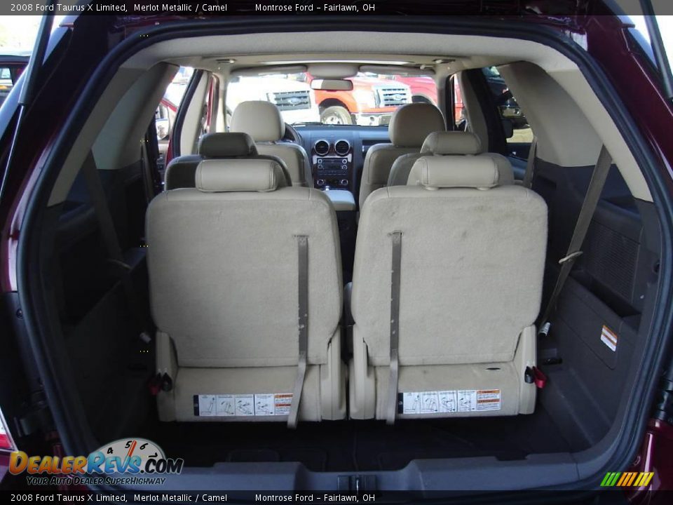 2008 Ford Taurus X Limited Merlot Metallic / Camel Photo #18