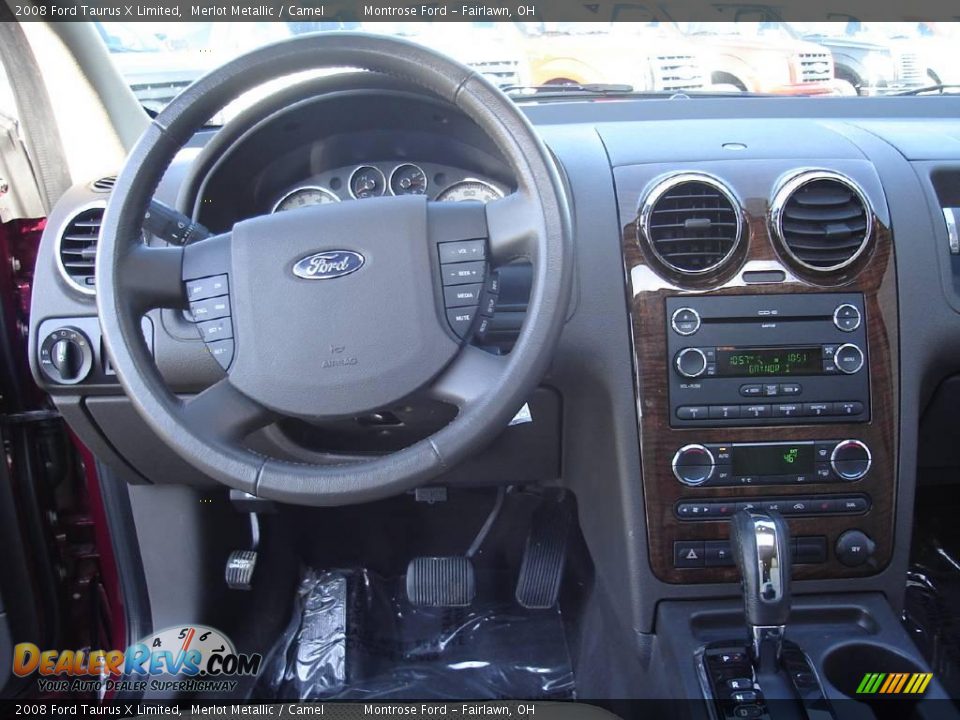 2008 Ford Taurus X Limited Merlot Metallic / Camel Photo #19
