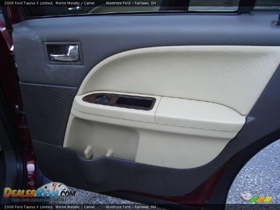 2008 Ford Taurus X Limited Merlot Metallic / Camel Photo #20
