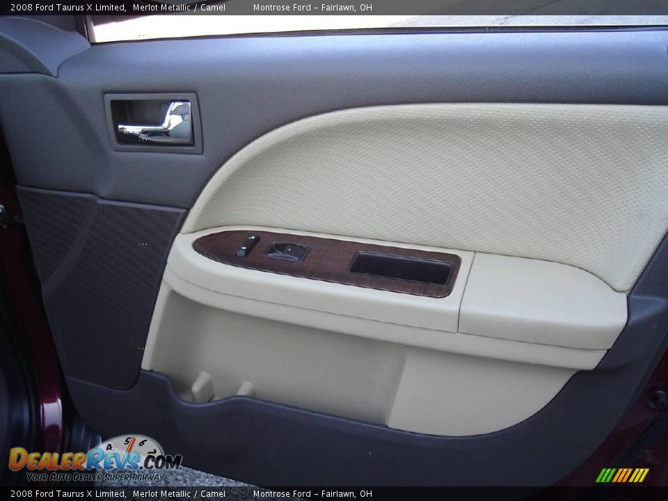2008 Ford Taurus X Limited Merlot Metallic / Camel Photo #21