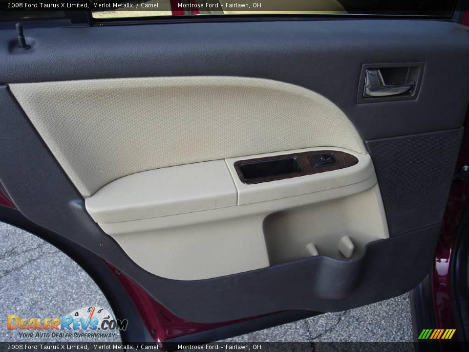 2008 Ford Taurus X Limited Merlot Metallic / Camel Photo #23