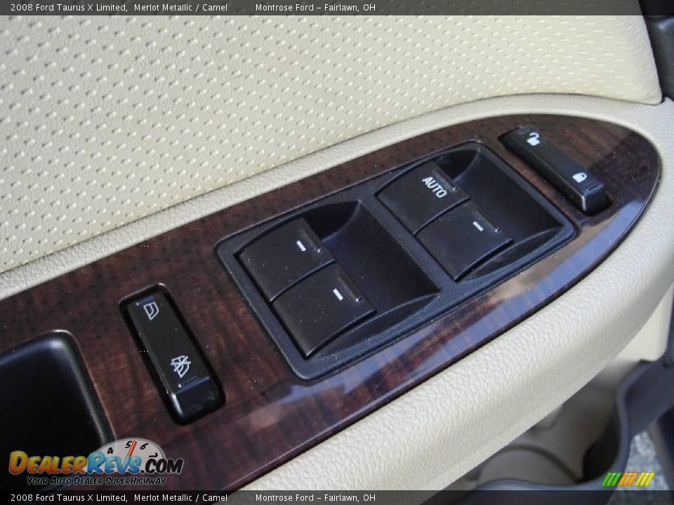 2008 Ford Taurus X Limited Merlot Metallic / Camel Photo #25