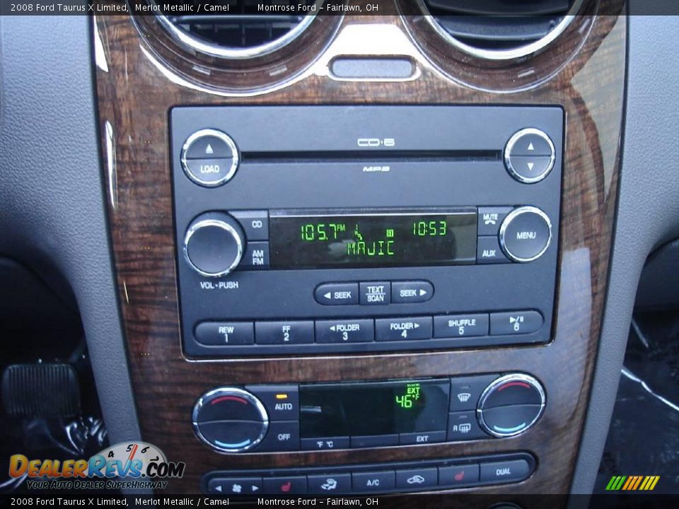 2008 Ford Taurus X Limited Merlot Metallic / Camel Photo #31