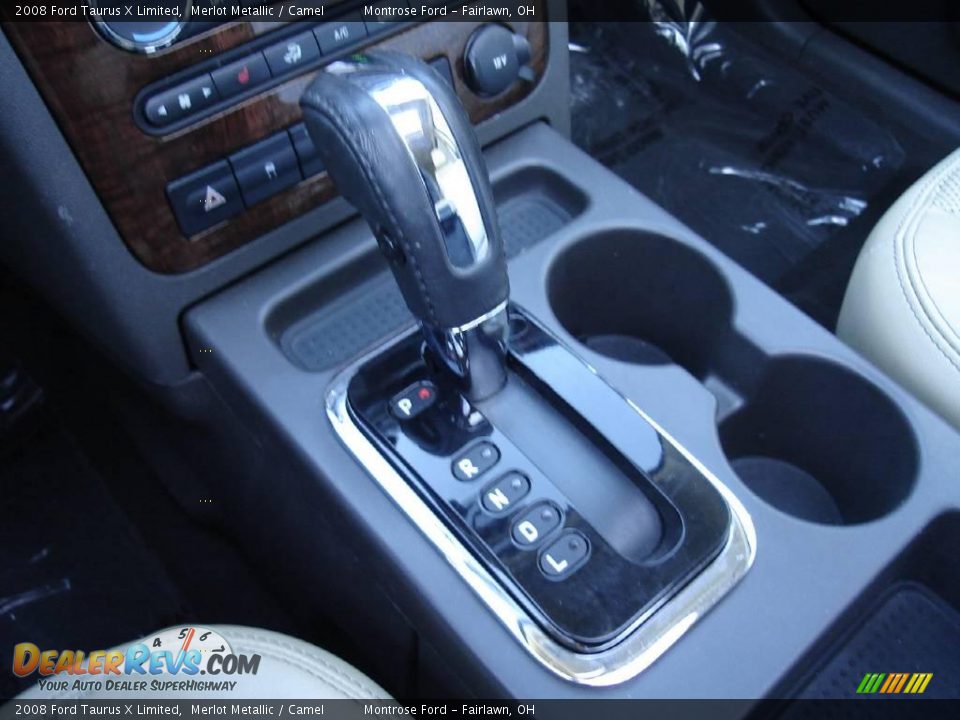 2008 Ford Taurus X Limited Merlot Metallic / Camel Photo #33