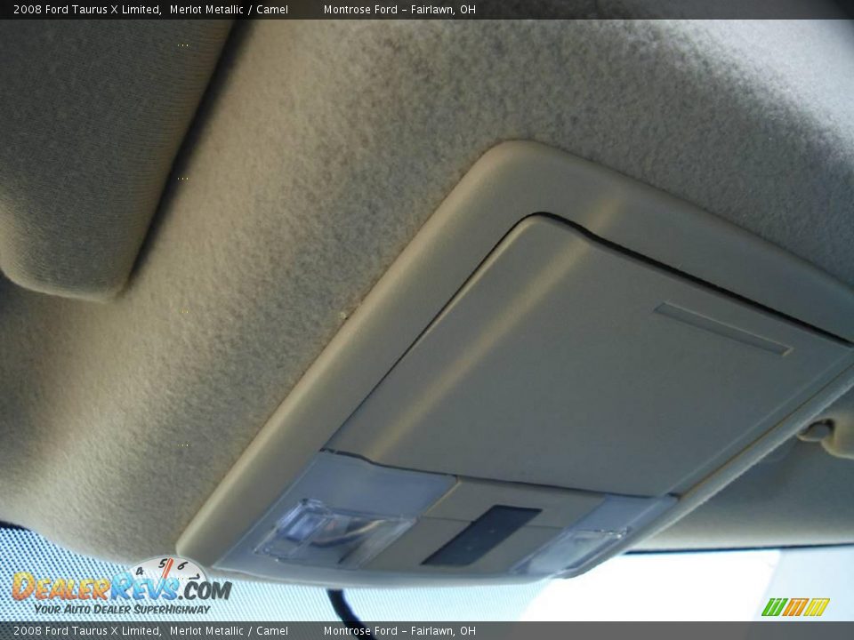 2008 Ford Taurus X Limited Merlot Metallic / Camel Photo #34