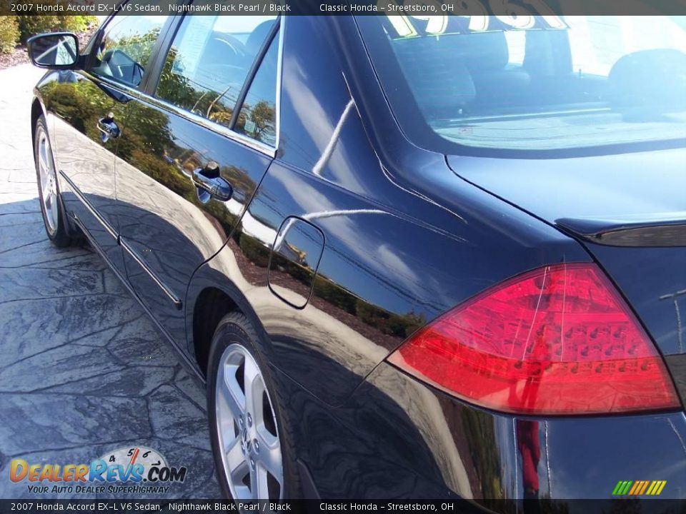 2007 Honda Accord EX-L V6 Sedan Nighthawk Black Pearl / Black Photo #7