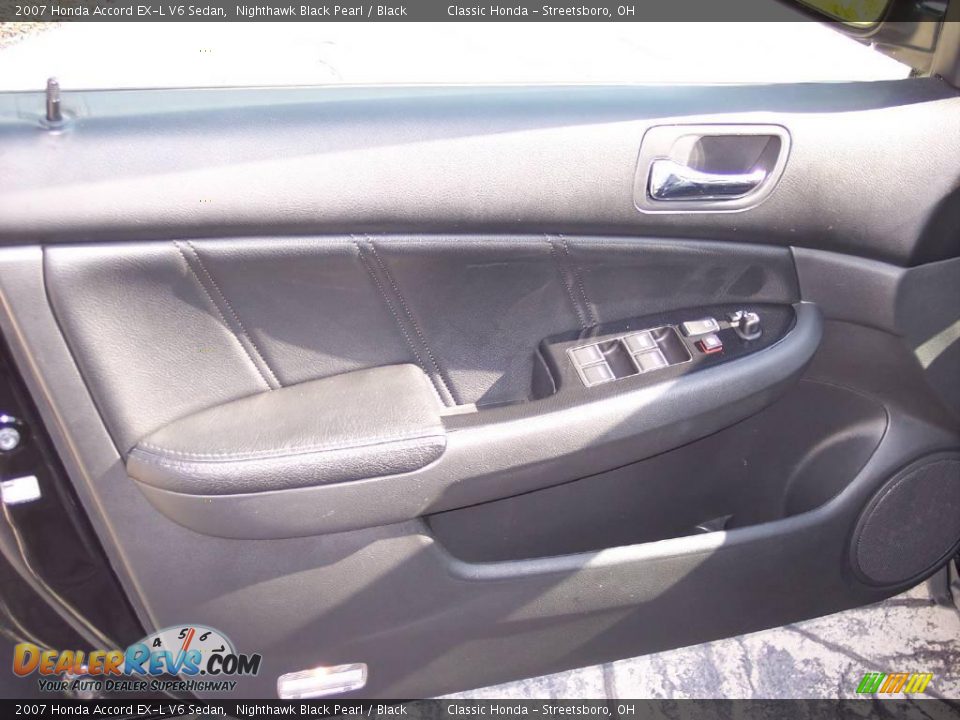 2007 Honda Accord EX-L V6 Sedan Nighthawk Black Pearl / Black Photo #12
