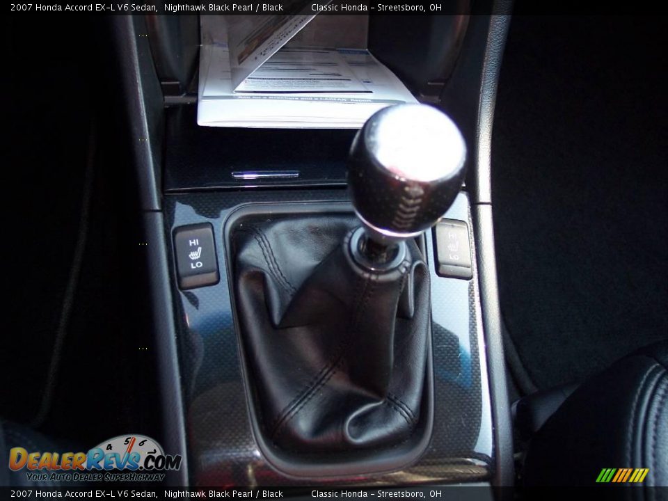 2007 Honda Accord EX-L V6 Sedan Nighthawk Black Pearl / Black Photo #17