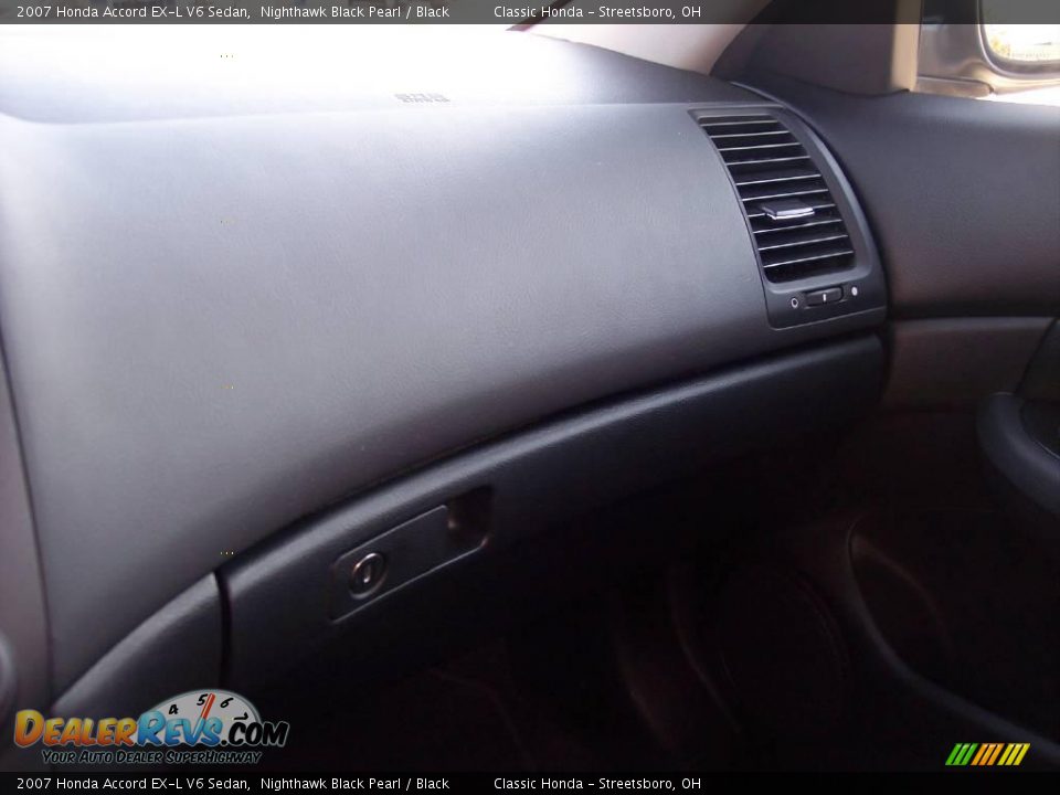 2007 Honda Accord EX-L V6 Sedan Nighthawk Black Pearl / Black Photo #18