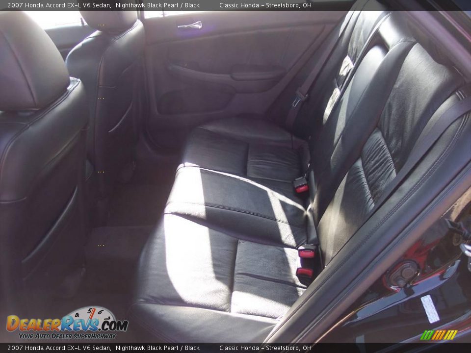 2007 Honda Accord EX-L V6 Sedan Nighthawk Black Pearl / Black Photo #20