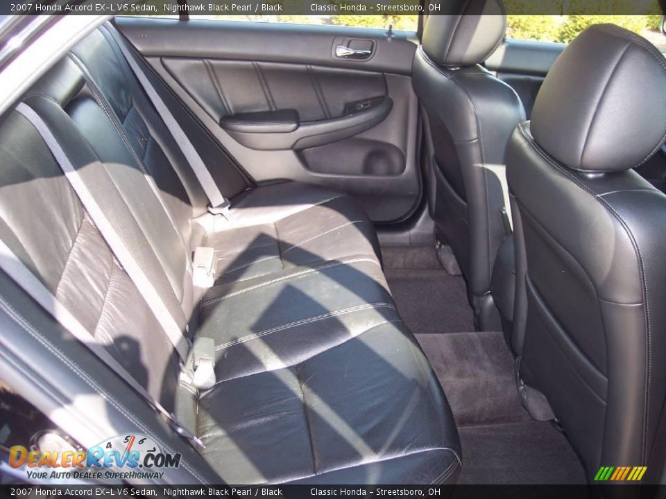 2007 Honda Accord EX-L V6 Sedan Nighthawk Black Pearl / Black Photo #21
