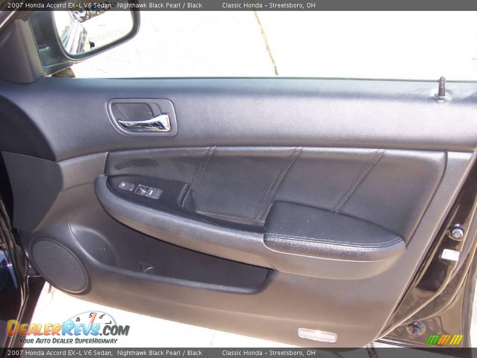 2007 Honda Accord EX-L V6 Sedan Nighthawk Black Pearl / Black Photo #23