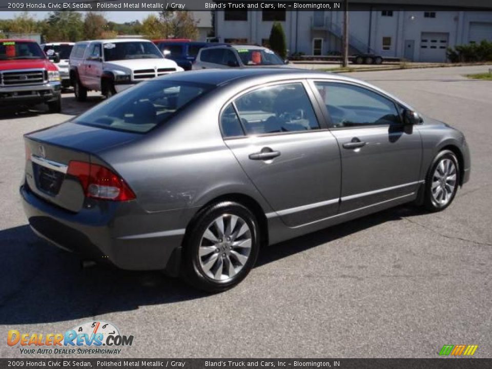2009 Honda Civic EX Sedan Polished Metal Metallic / Gray Photo #2
