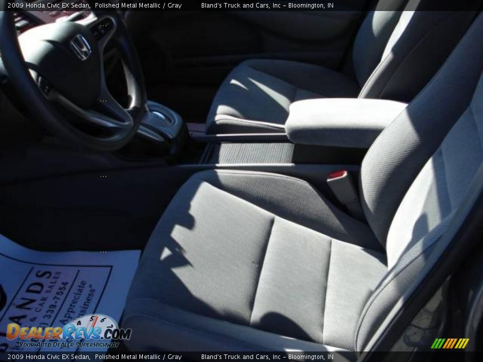 2009 Honda Civic EX Sedan Polished Metal Metallic / Gray Photo #3