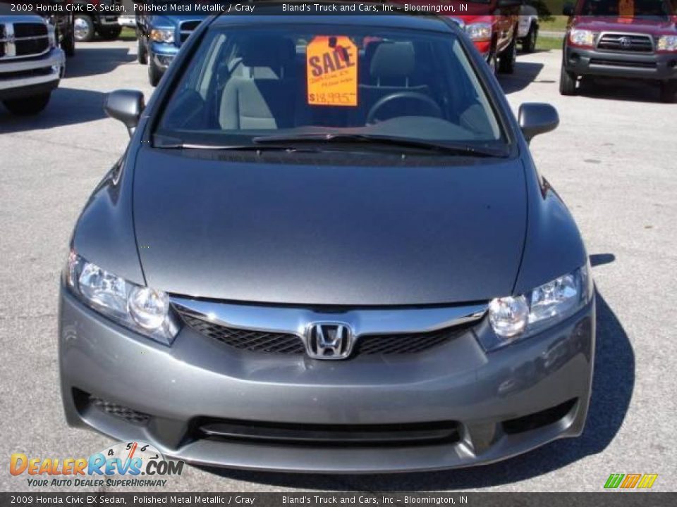 2009 Honda Civic EX Sedan Polished Metal Metallic / Gray Photo #5