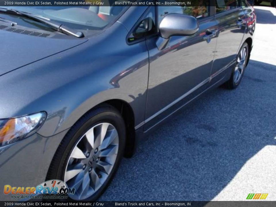 2009 Honda Civic EX Sedan Polished Metal Metallic / Gray Photo #6