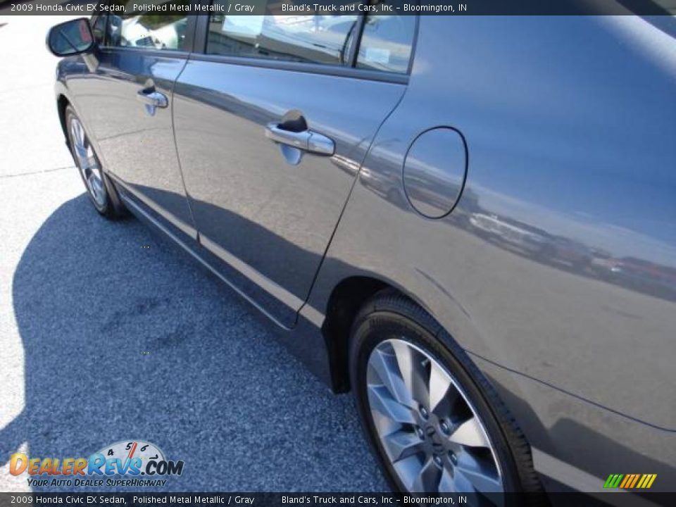 2009 Honda Civic EX Sedan Polished Metal Metallic / Gray Photo #8