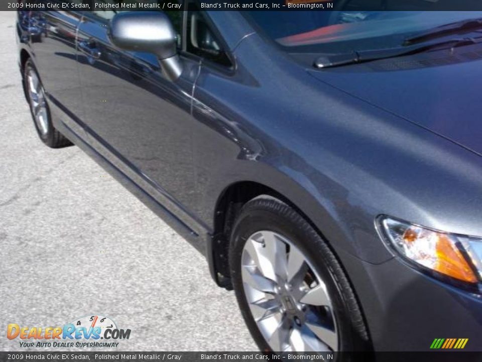 2009 Honda Civic EX Sedan Polished Metal Metallic / Gray Photo #11