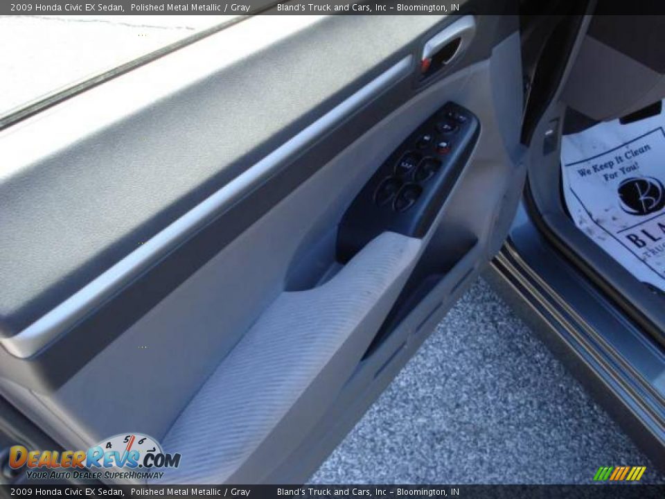 2009 Honda Civic EX Sedan Polished Metal Metallic / Gray Photo #12