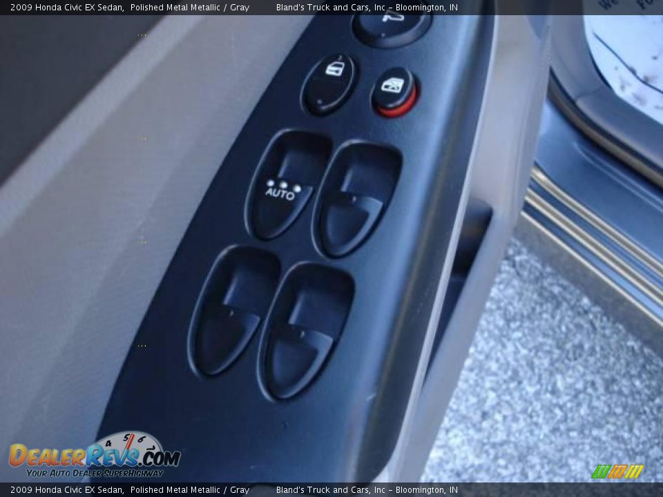 2009 Honda Civic EX Sedan Polished Metal Metallic / Gray Photo #13