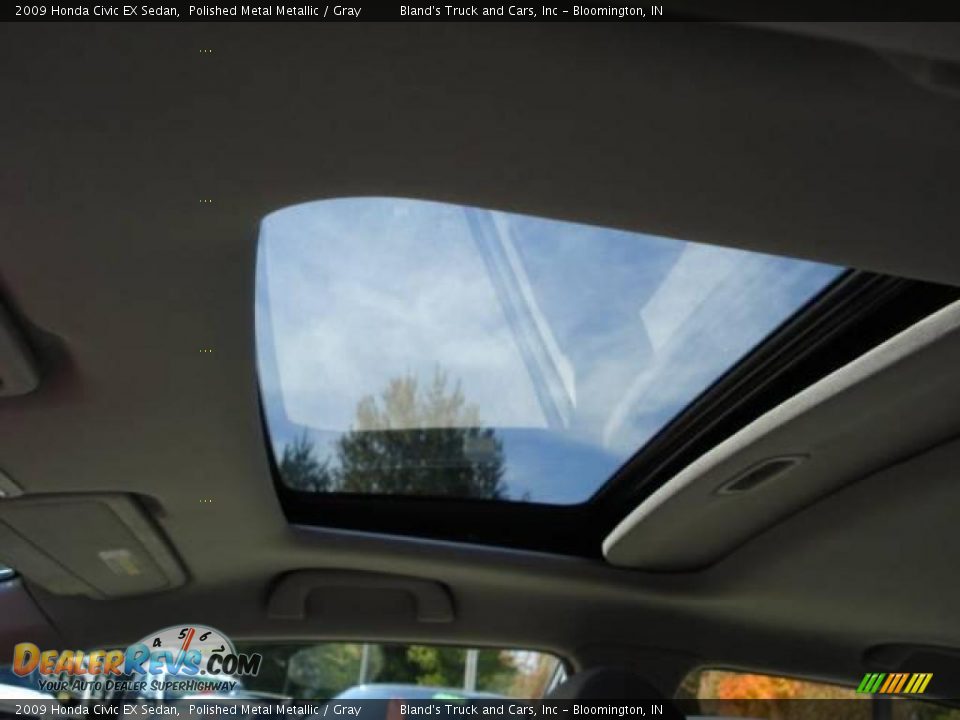 2009 Honda Civic EX Sedan Polished Metal Metallic / Gray Photo #14