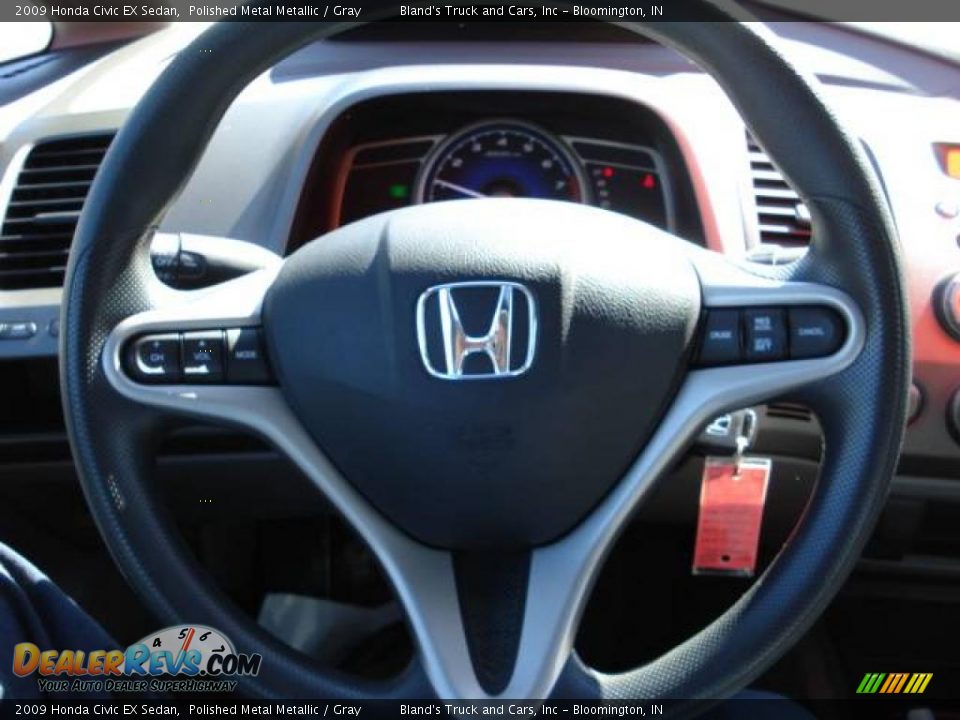 2009 Honda Civic EX Sedan Polished Metal Metallic / Gray Photo #15