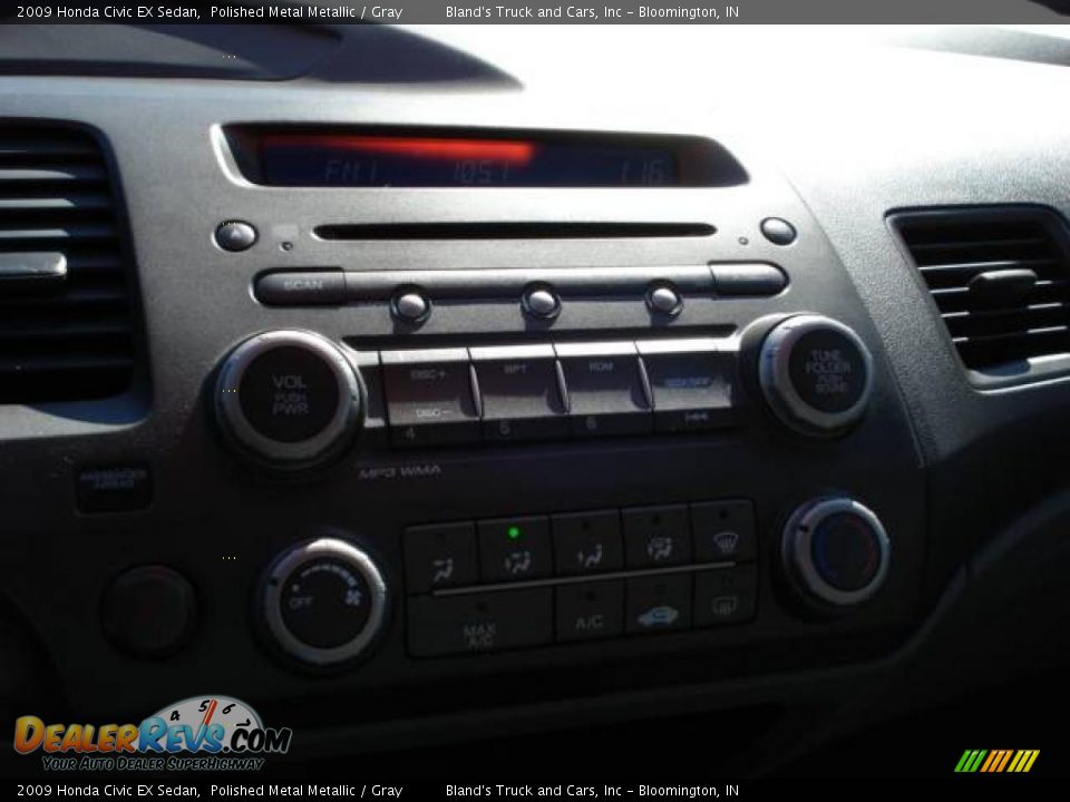 2009 Honda Civic EX Sedan Polished Metal Metallic / Gray Photo #17