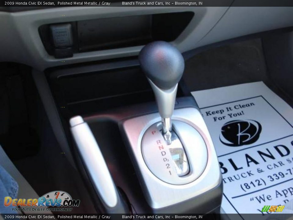 2009 Honda Civic EX Sedan Polished Metal Metallic / Gray Photo #18