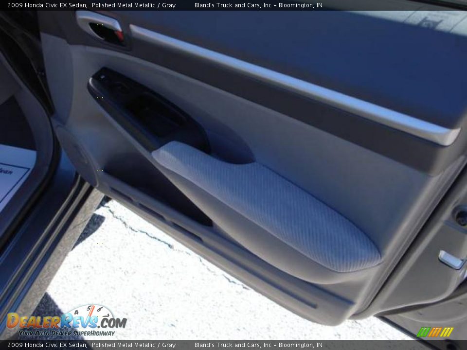 2009 Honda Civic EX Sedan Polished Metal Metallic / Gray Photo #25