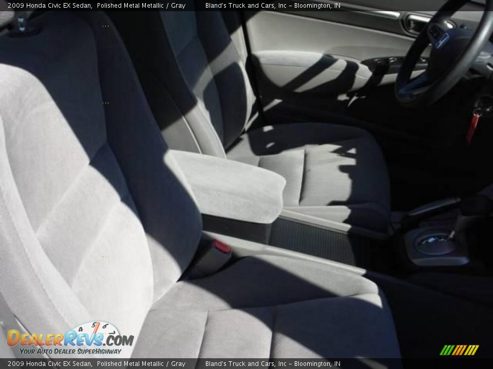 2009 Honda Civic EX Sedan Polished Metal Metallic / Gray Photo #26