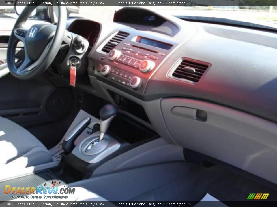 2009 Honda Civic EX Sedan Polished Metal Metallic / Gray Photo #27